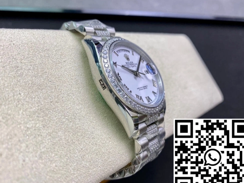 M128349RBR-0026 Diamond-Set EW Factory Date Day Rolex Bezel 1212